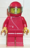LEGO zip002 Jacket with Zipper - Red, Red Legs, Red Helmet, Trans-Light Blue Visor
